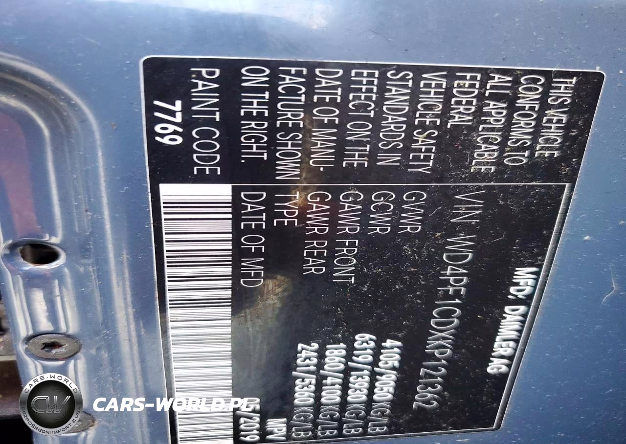 2019 Mercedes Benz Sprinter 2500 Delivery Van VIN:WD4PF1CDXKP121362 - 13
