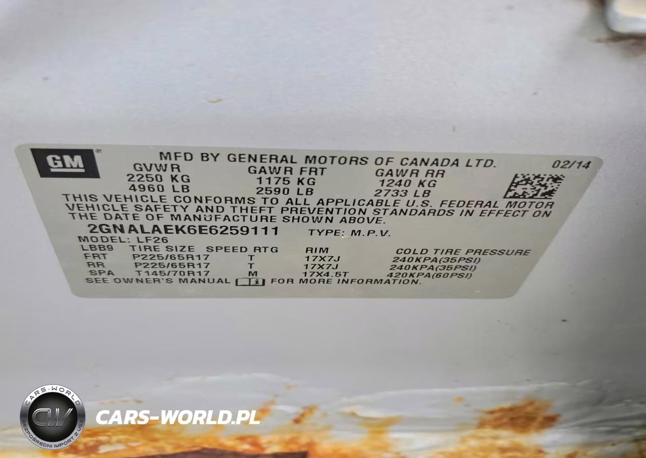 2014 Chevrolet Equinox Ls VIN:2GNALAEK6E6259111 - 13