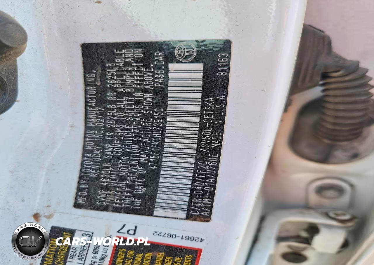 2017 Toyota Camry Se VIN:4T1BF1FK0HU739150 - 12
