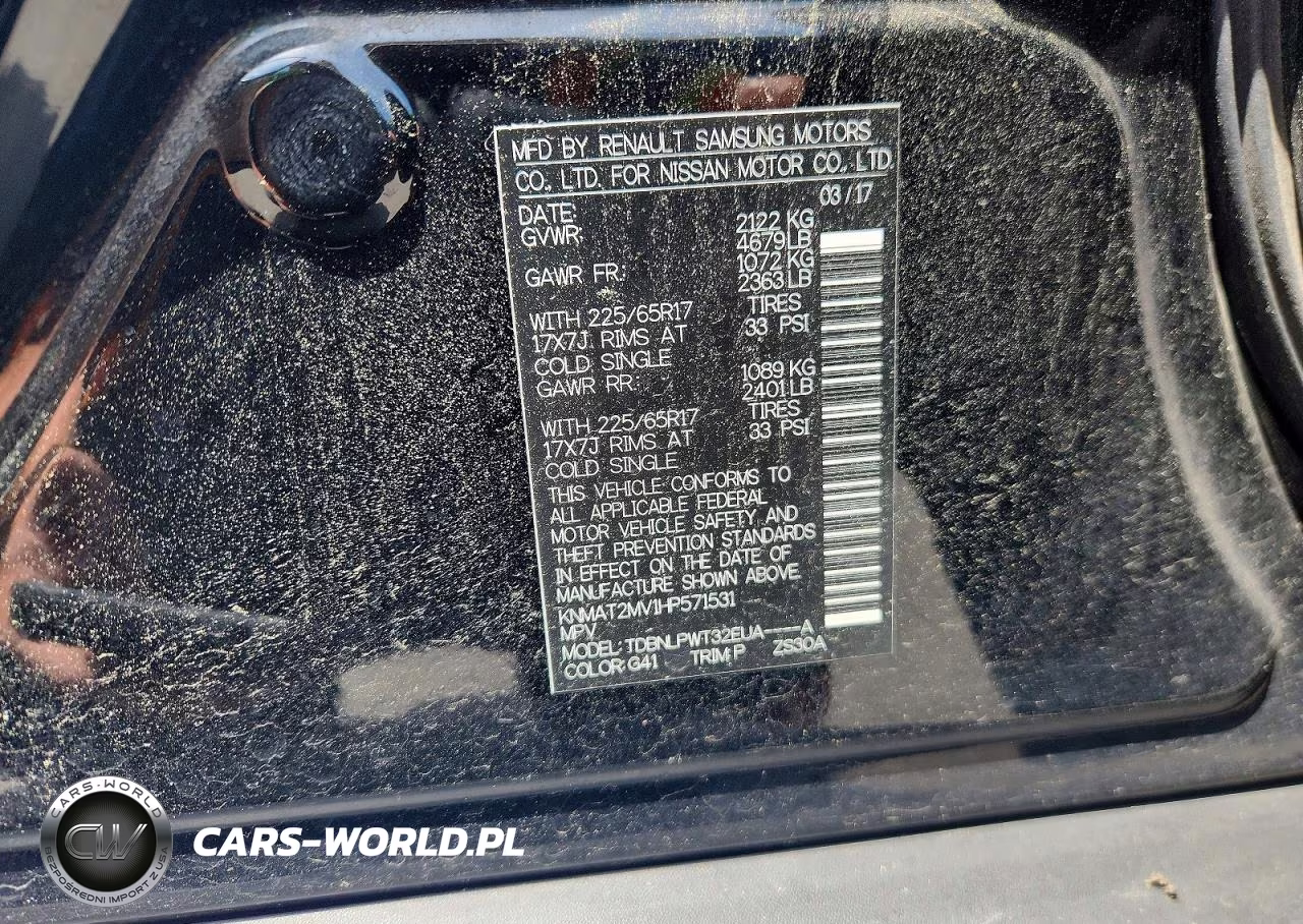 2017 Nissan Rogue S VIN:KNMAT2MV1HP571531 - 14