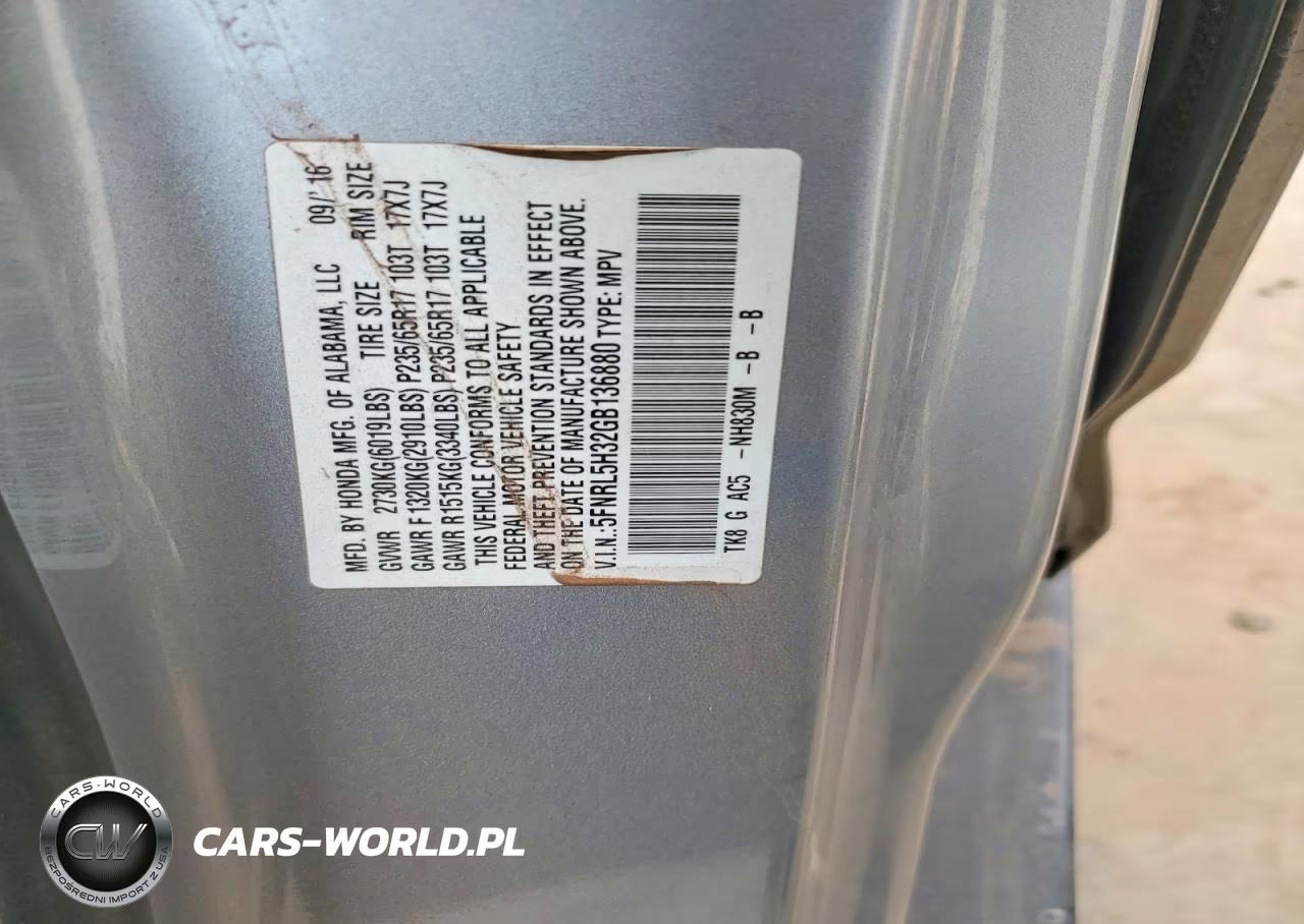 2016 Honda Odyssey Se VIN:5FNRL5H32GB136880 - 13