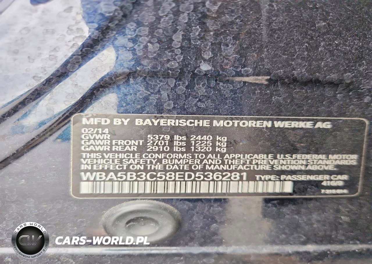 2014 BMW 535 Xi VIN:WBA5B3C58ED536281 - 13