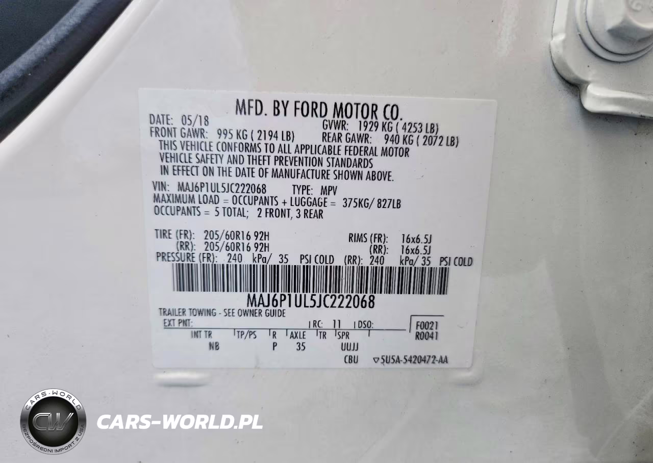 2018 Ford Ecosport Se VIN:MAJ6P1UL5JC222068 - 14