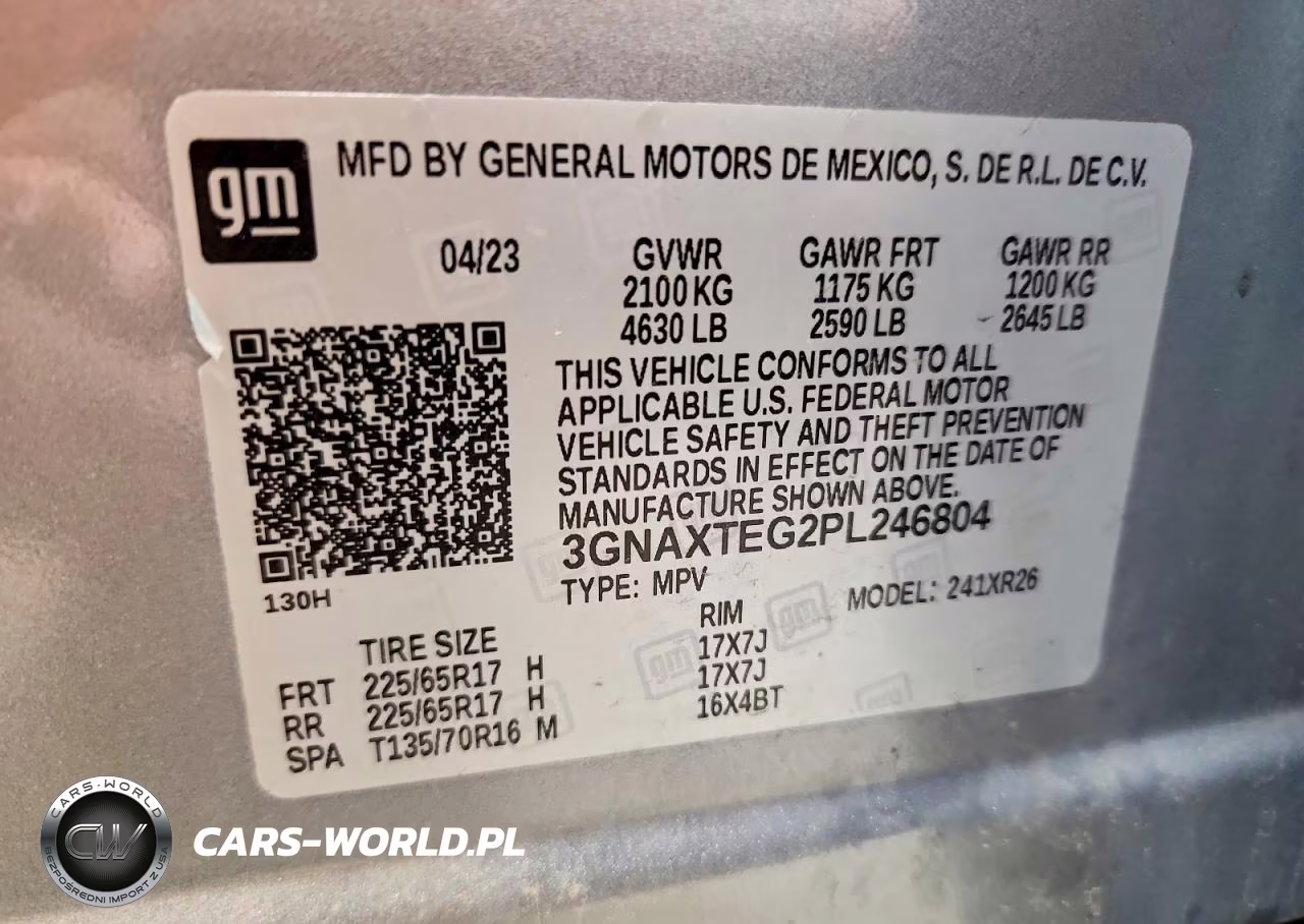 2023 Chevrolet Equinox Lt VIN:3GNAXTEG2PL246804 - 13