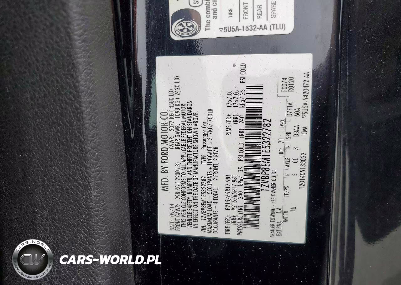 2014 Ford Mustang VIN:1ZVBP8EM1E5322782 - 12