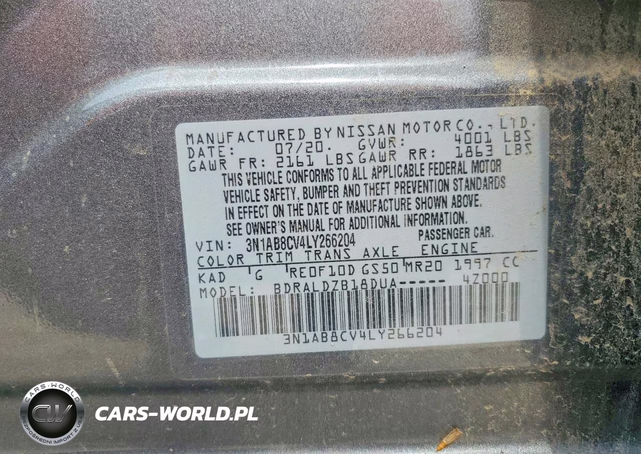 2020 Nissan Sentra Sv VIN:3N1AB8CV4LY266204 - 12