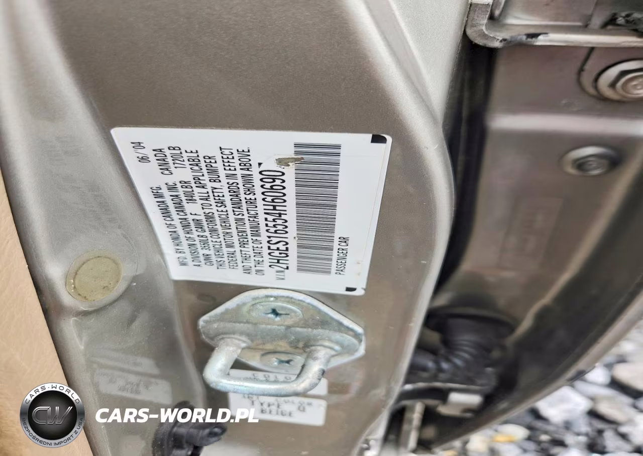 2004 Honda Civic Lx VIN:2HGES16554H606907 - 12