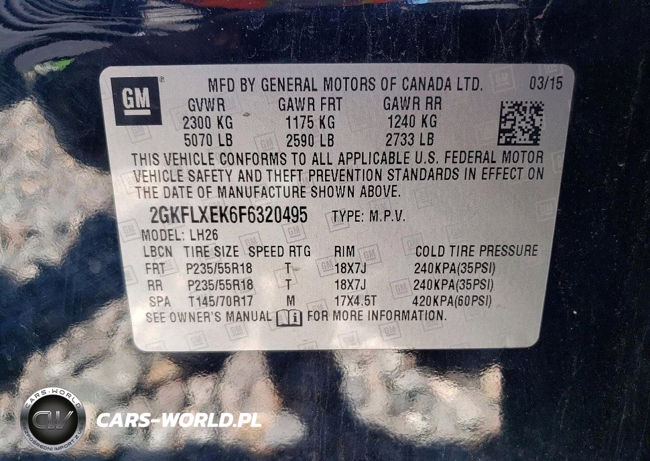 2015 GMC Terrain Slt VIN:2GKFLXEK6F6320495 - 12