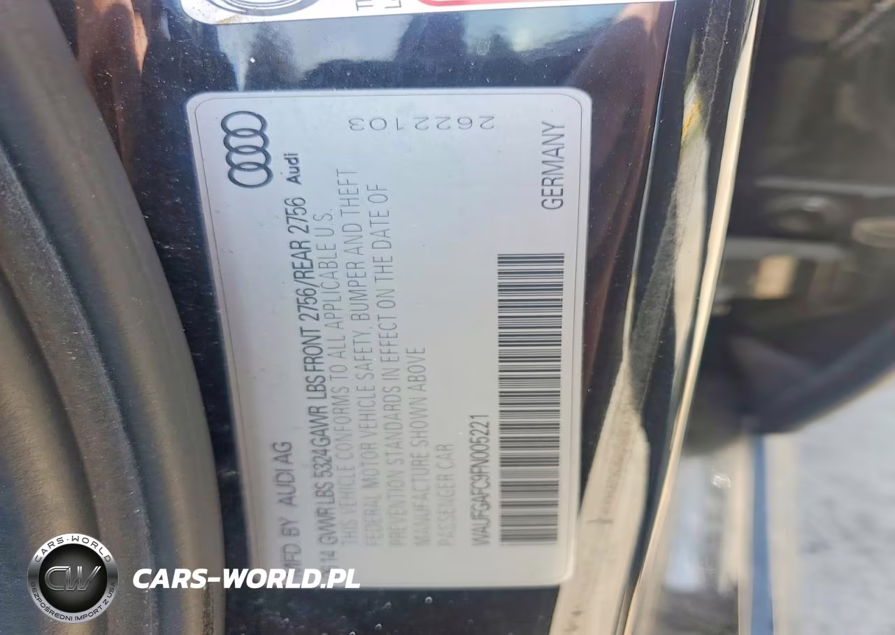 2015 Audi A6 Premium Plus VIN:WAUFGAFC9FN005221 - 12
