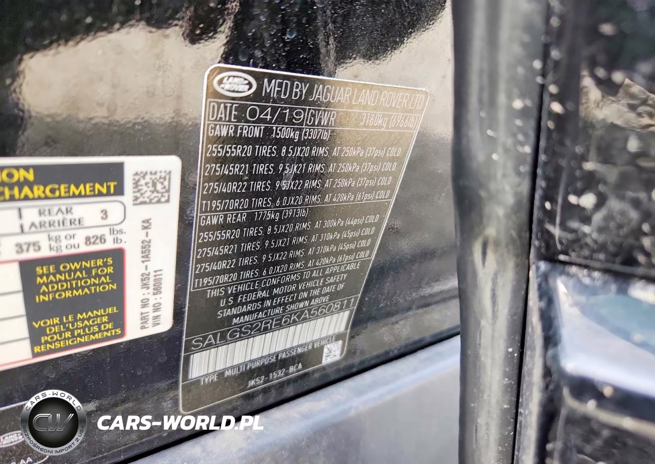 2019 Land Rover Range Rover Supercharged VIN:SALGS2RE6KA560811 - 13