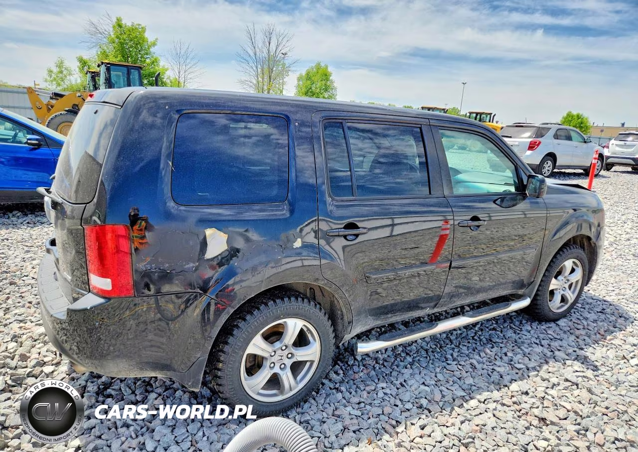2012 Honda Pilot Exl VIN:5FNYF4H55CB002079 - 3