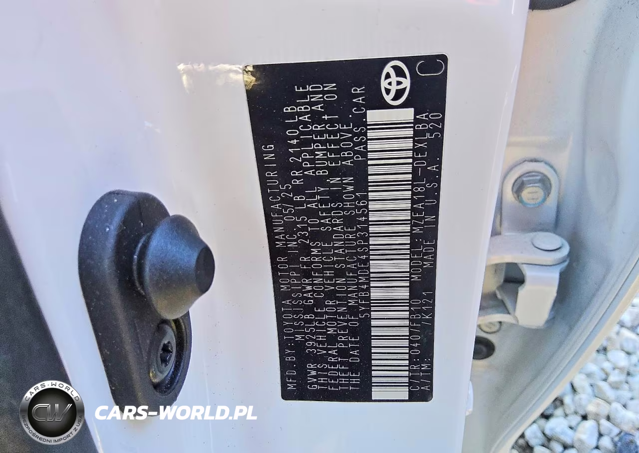 2025 Toyota Corolla Le VIN:5YFB4MDE4SP314561 - 12