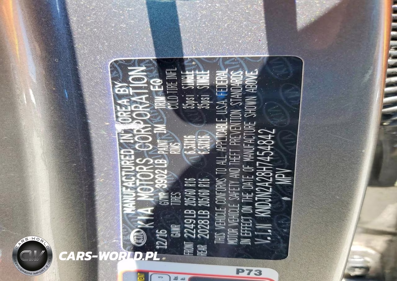2017 Kia Soul Base VIN:KNDJN2A28H7454842 - 12