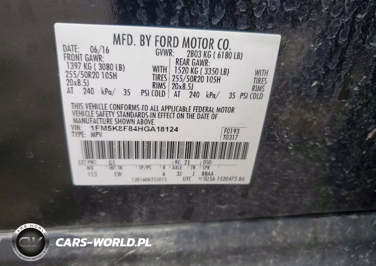 2017 Ford Explorer Limited VIN:1FM5K8F84HGA18124 - 13