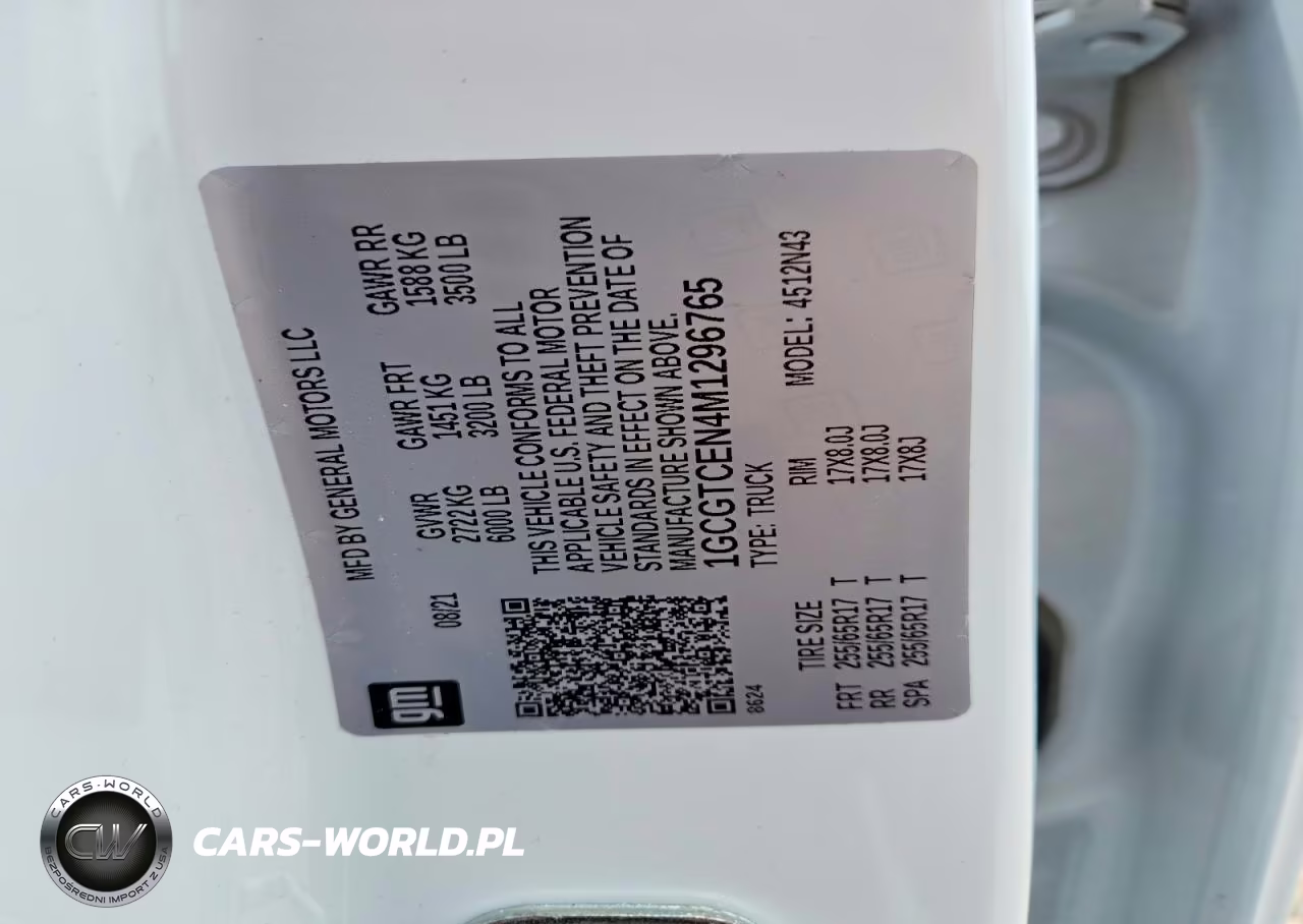2021 Chevrolet Colorado Lt VIN:1GCGTCEN4M1296765 - 12