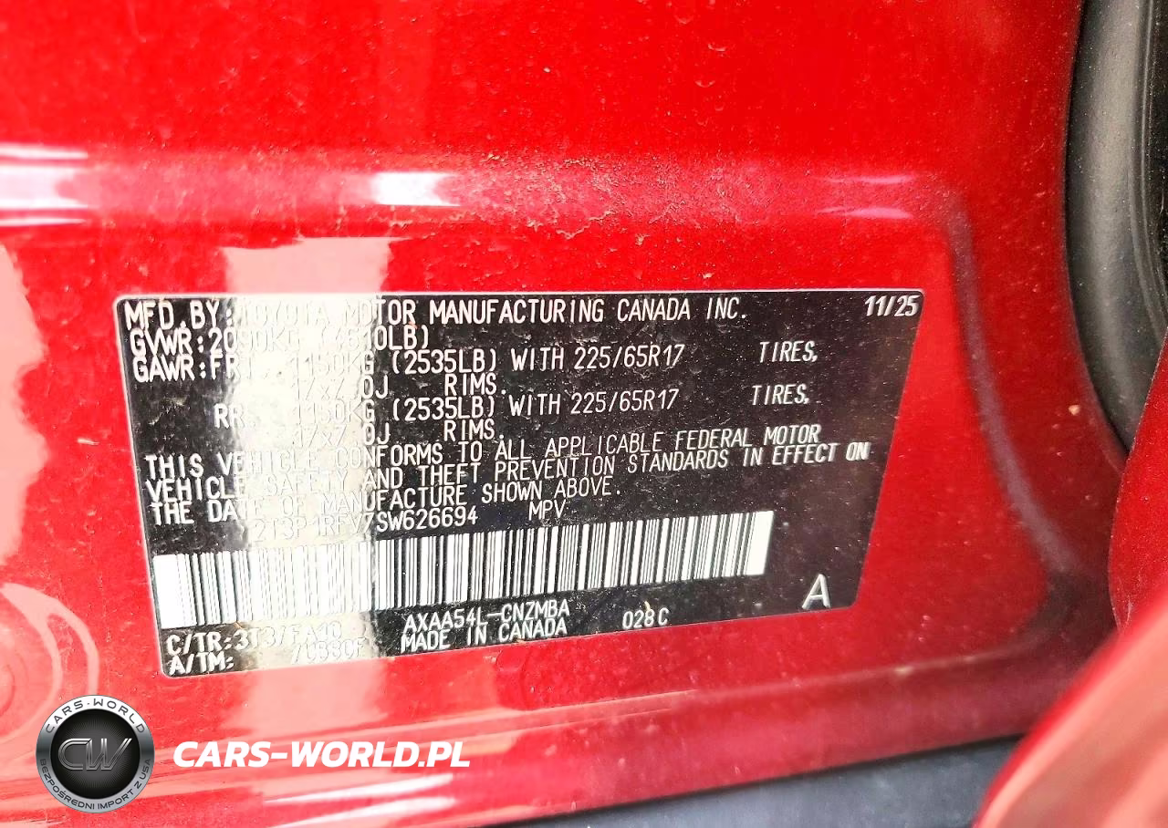 2025 Toyota Rav4 Xle VIN:2T3P1RFV7SW626694 - 13