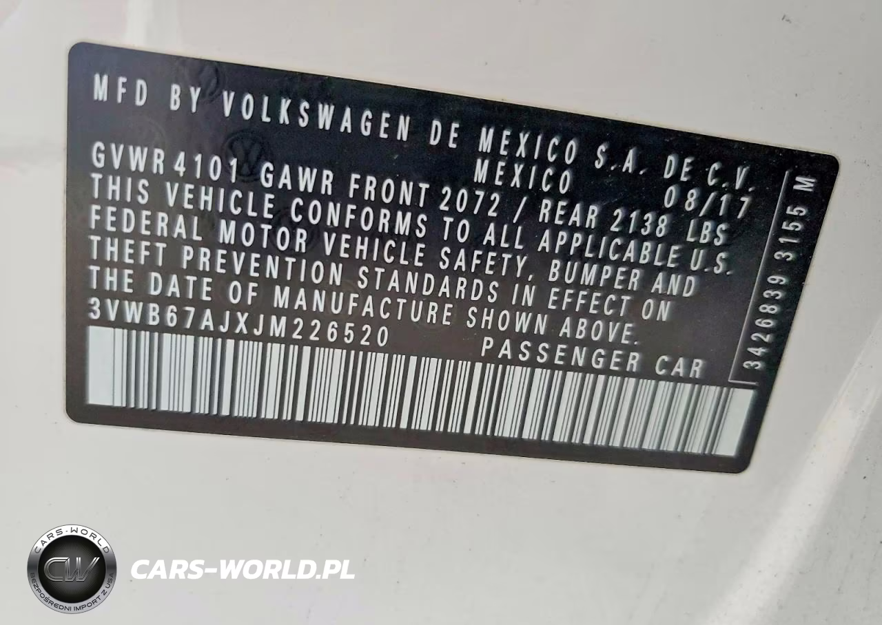 2018 Volkswagen Jetta Se VIN:3VWB67AJXJM226520 - 13