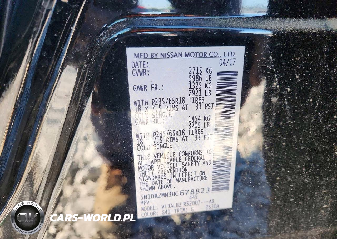 2017 Nissan Pathfinder S VIN:5N1DR2MN3HC678823 - 14