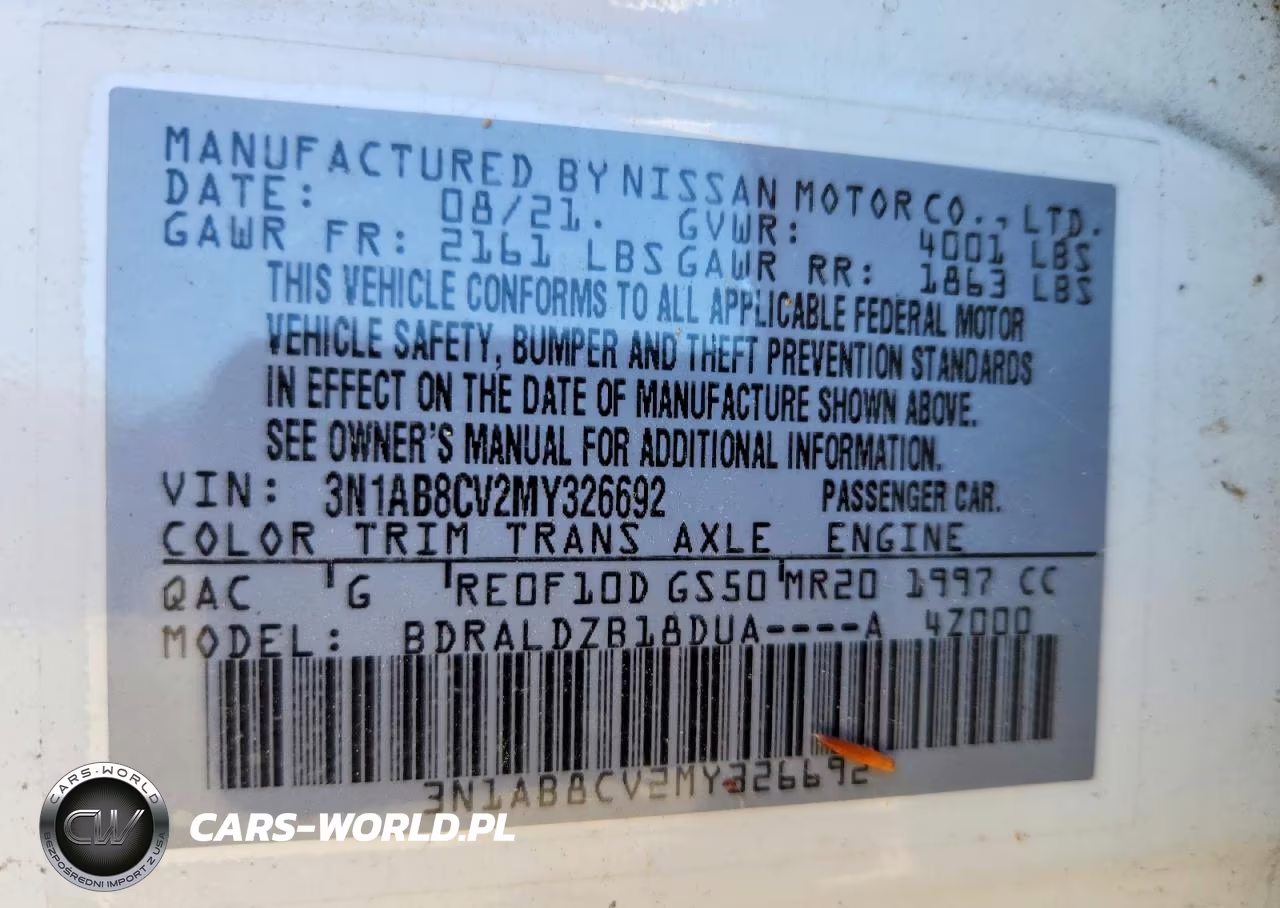 2021 Nissan Sentra Sv VIN:3N1AB8CV2MY326692 - 13