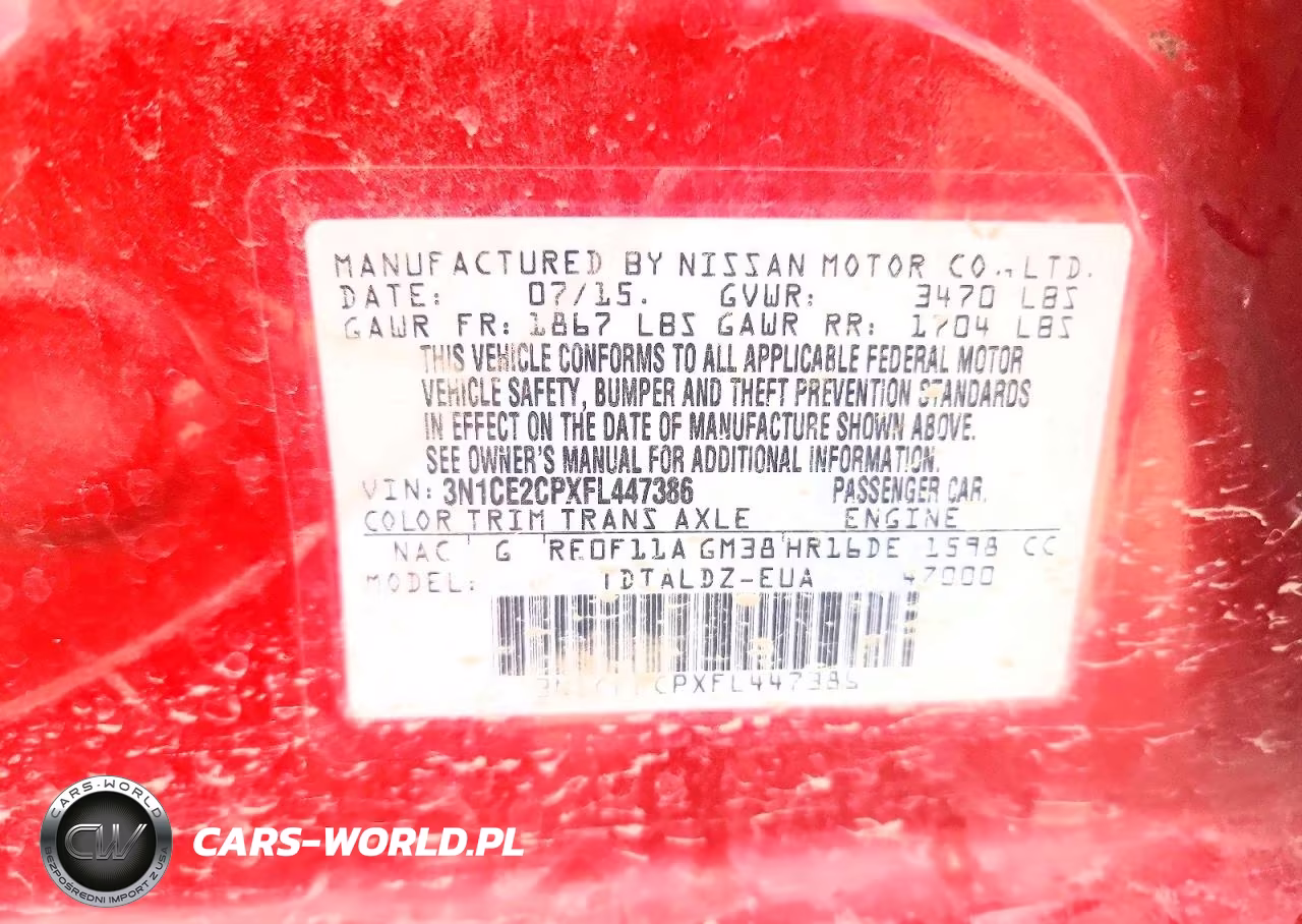 2015 Nissan Versa Note Sv VIN:3N1CE2CPXFL447386 - 12
