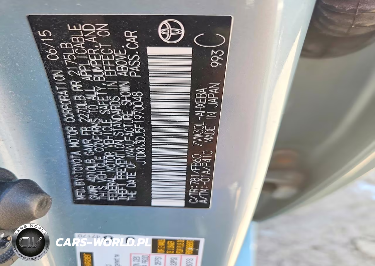 2015 Toyota Prius Three VIN:JTDKN3DU5F1970048 - 12