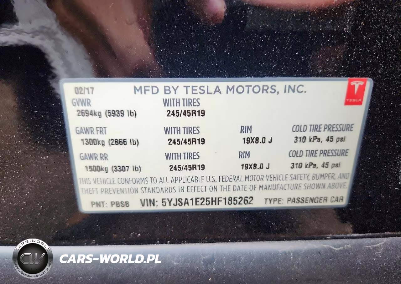 2017 Tesla Model S VIN:5YJSA1E25HF185262 - 12
