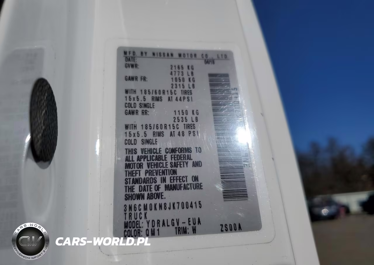 2018 Nissan Nv200 2.5S VIN:3N6CM0KN8JK700415 - 14
