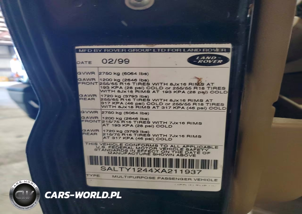 1999 Land Rover Discovery Ii VIN:SALTY1244XA211937 - 13