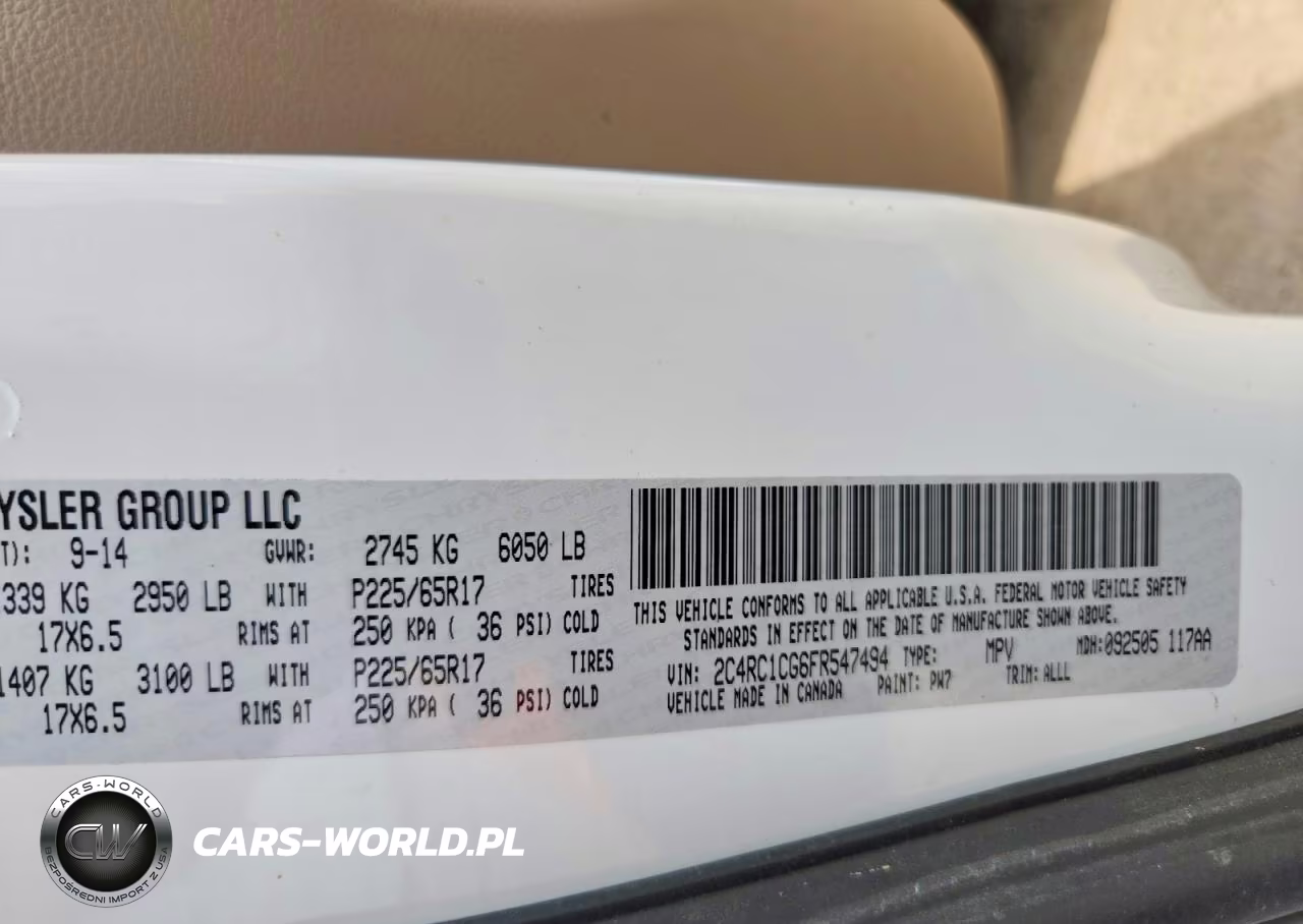 2015 Chrysler Town & Country Touring L VIN:2C4RC1CG6FR547494 - 14