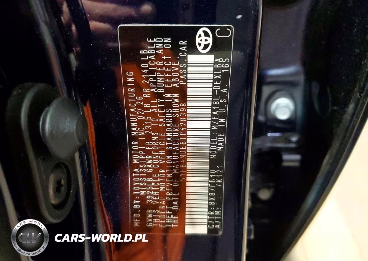 2026 Toyota Corolla Le VIN:5YFB4MDE6TP428398 - 12