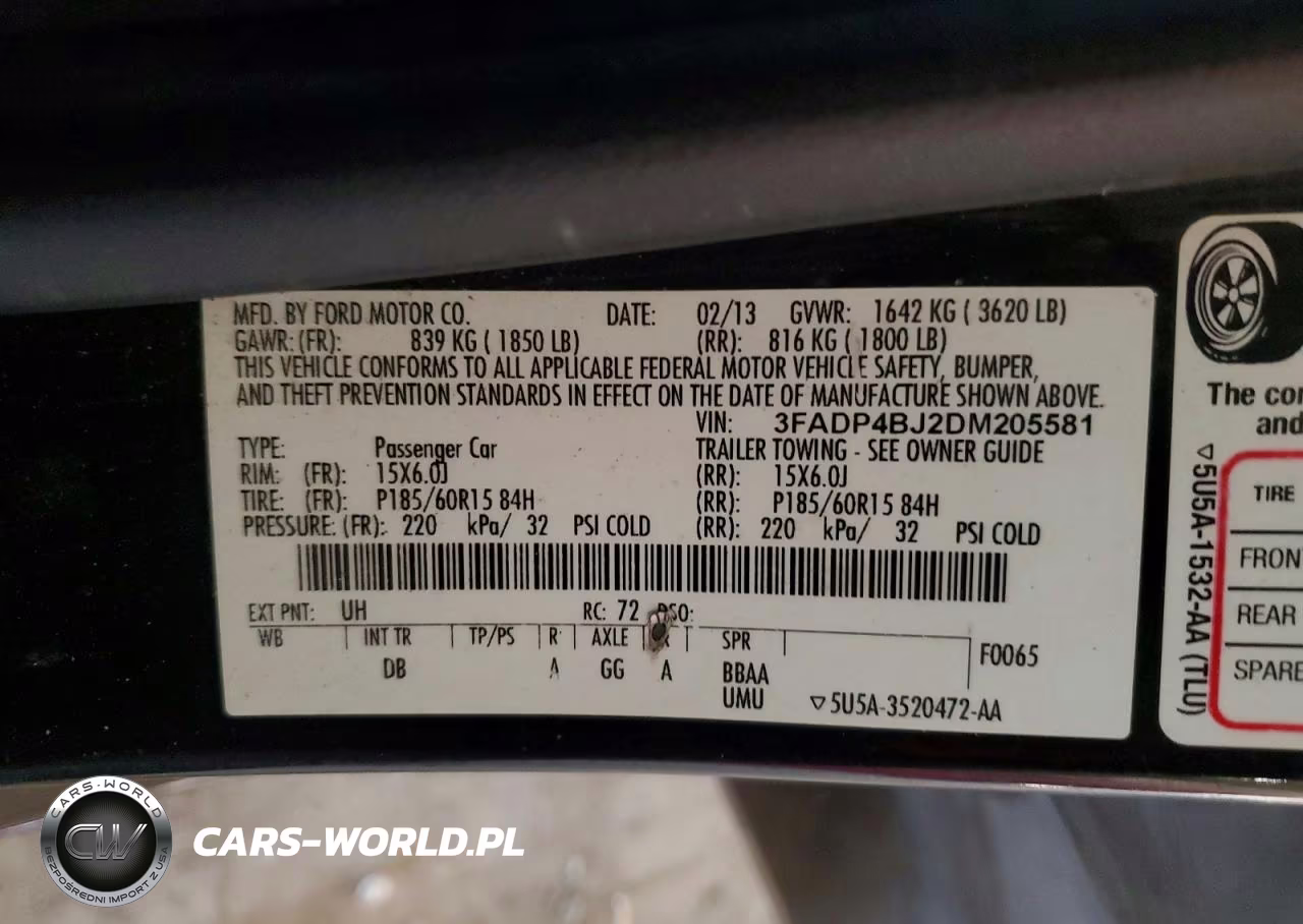 2013 Ford Fiesta Se VIN:3FADP4BJ2DM205581 - 12