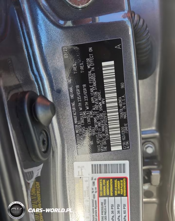 2023 Toyota Highlander Xle VIN:5TDKDRAH3PS029151 - 13