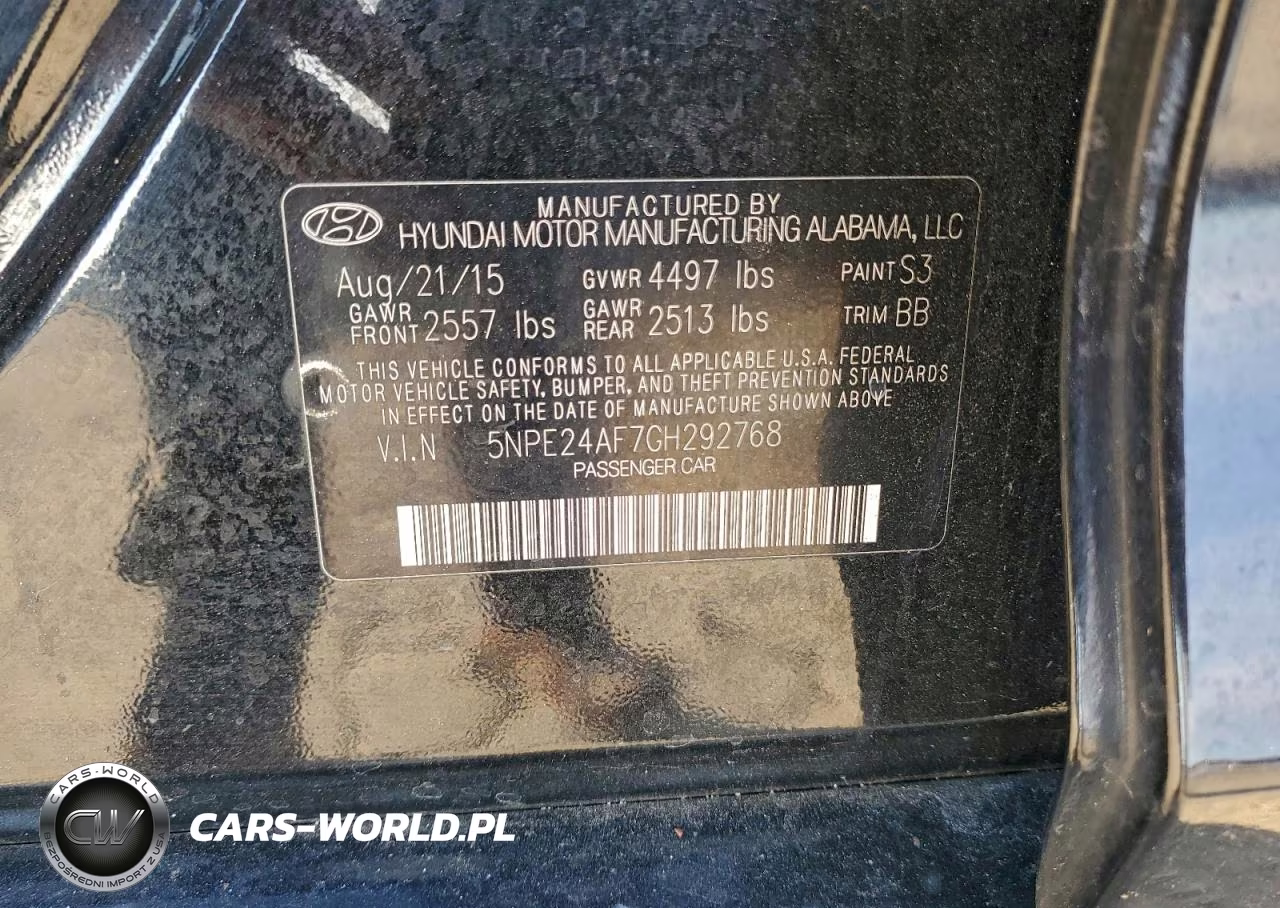 2016 Hyundai Sonata Se VIN:5NPE24AF7GH292768 - 13