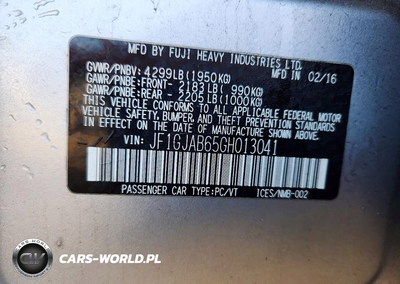 2016 Subaru Impreza Premium VIN:JF1GJAB65GH013041 - 12