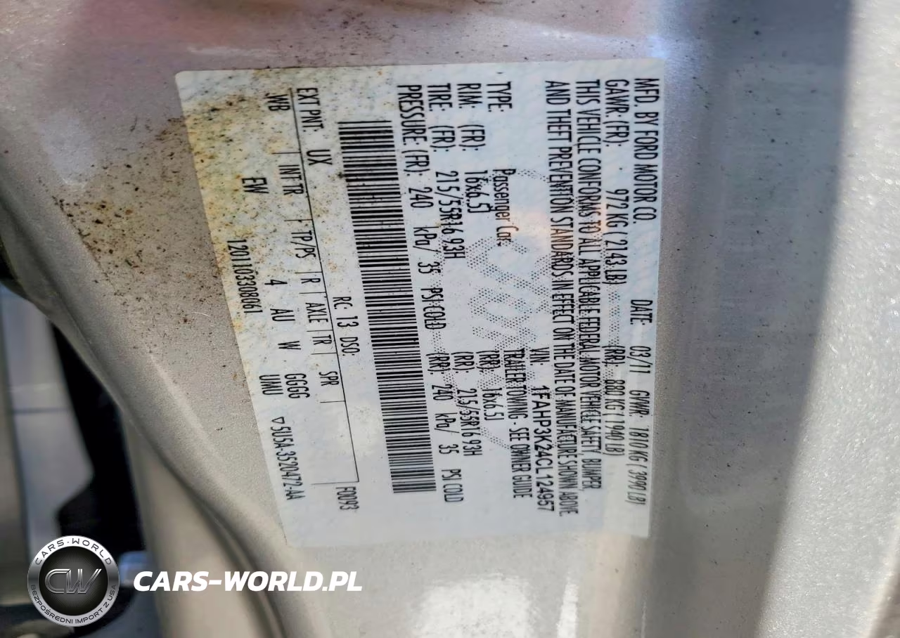 2012 Ford Focus Se VIN:1FAHP3K24CL124957 - 12