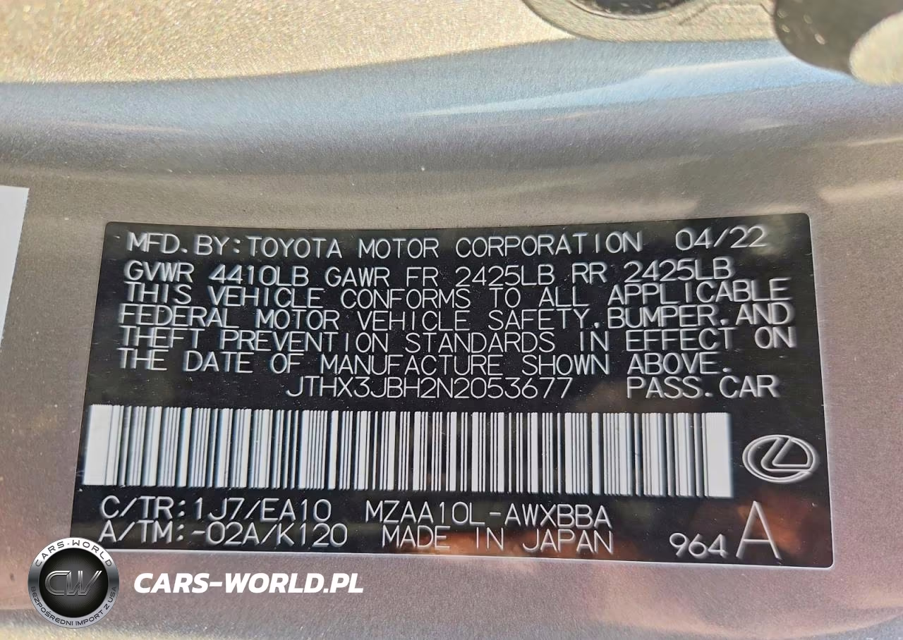 2022 Lexus Ux 200 Base VIN:JTHX3JBH2N2053677 - 12