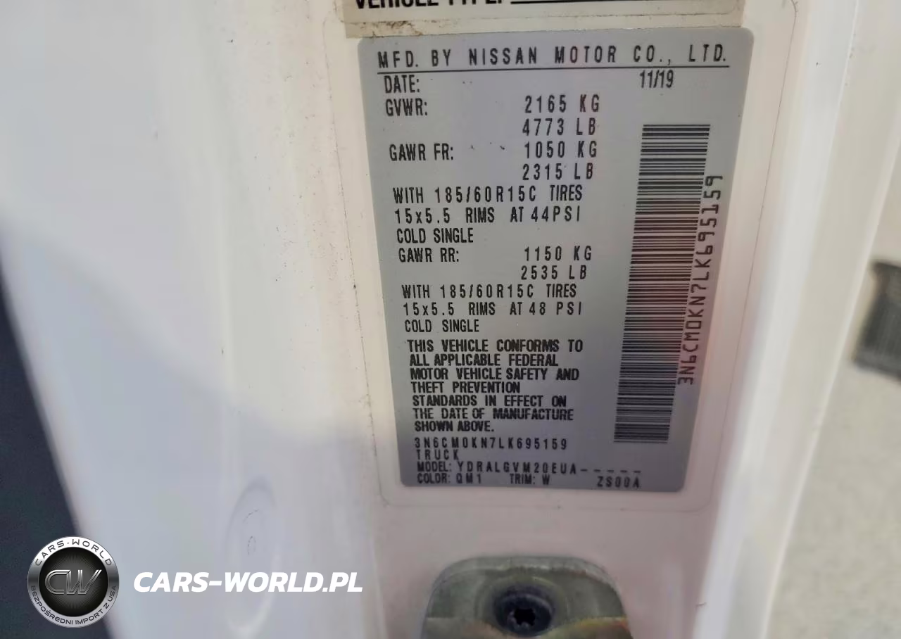 2020 Nissan Nv VIN:3N6CM0KN7LK695159 - 13