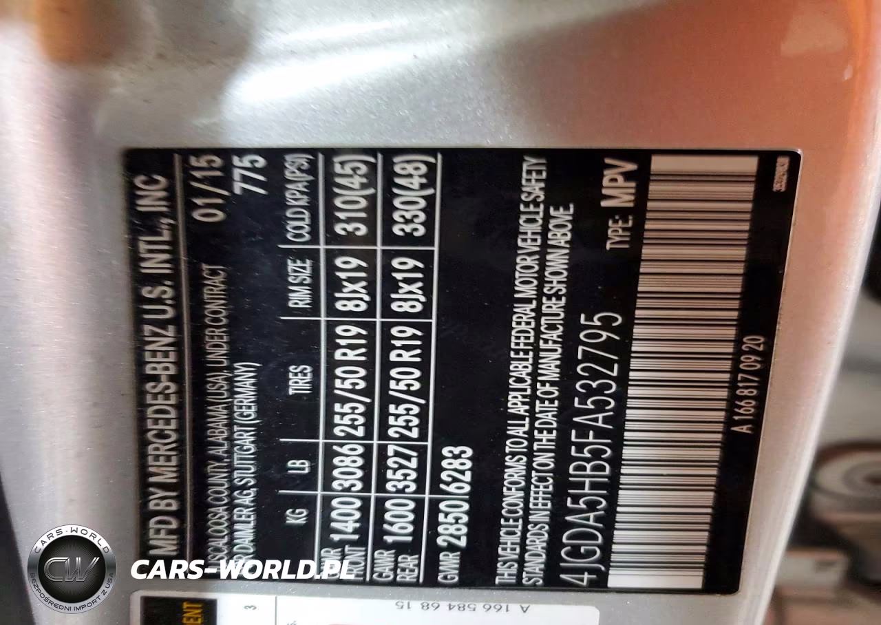 2015 Mercedes-Benz Ml 350 4Matic VIN:4JGDA5HB5FA532795 - 13