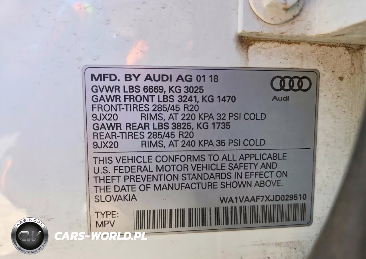 2018 Audi Q7 Prestige VIN:WA1VAAF7XJD029510 - 13