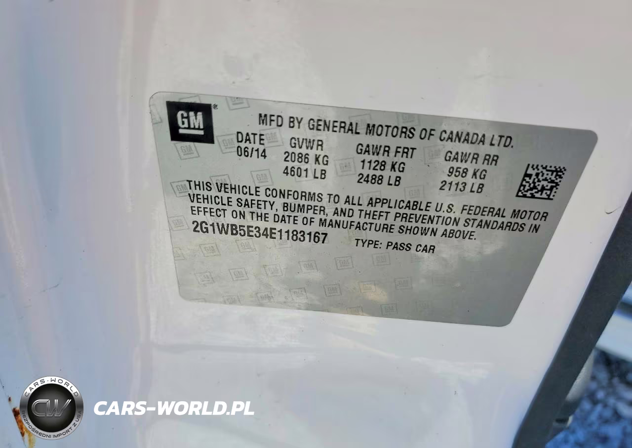 2014 Chevrolet Impala VIN:2G1WB5E34E1183167 - 13