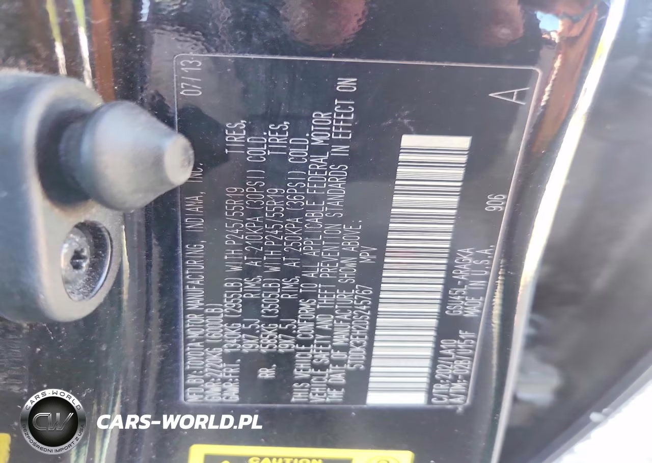 2013 Toyota Highlander Limited VIN:5TDDK3EH2DS245767 - 13