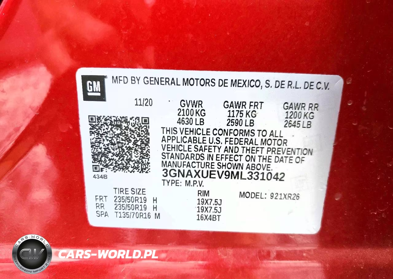 2021 Chevrolet Equinox Lt VIN:3GNAXUEV9ML331042 - 14