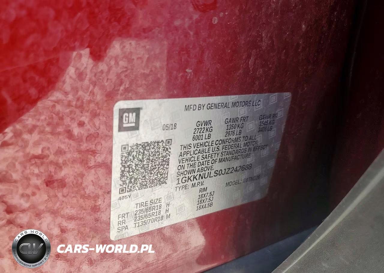 2018 GMC Acadia Slt-1 VIN:1GKKNULS0JZ242688 - 13