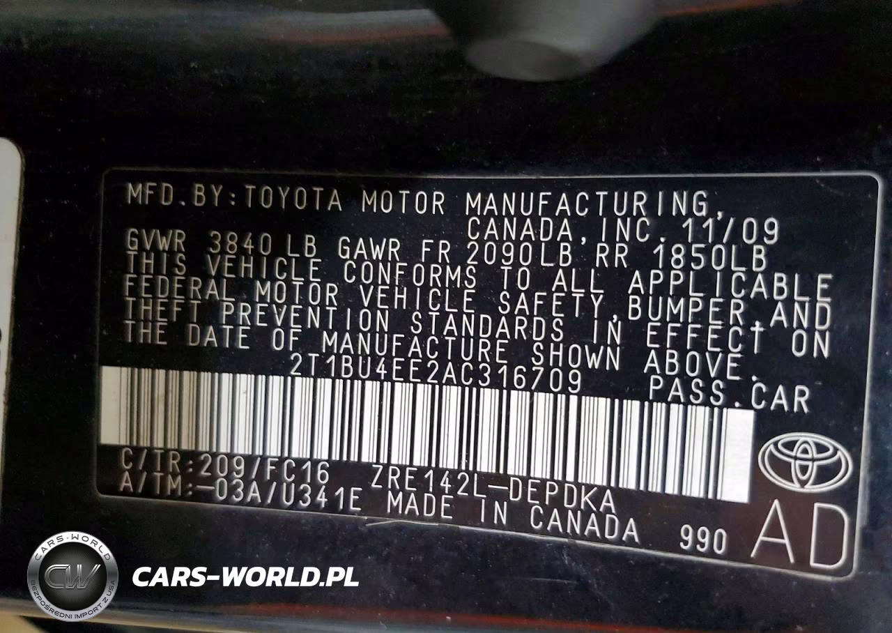 2010 Toyota Corolla Le VIN:2T1BU4EE2AC316709 - 13