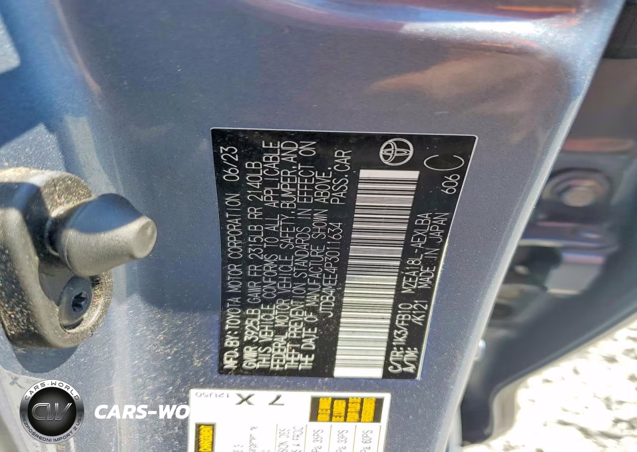 2023 Toyota Corolla Le VIN:JTDB4MEE4P3011634 - 12