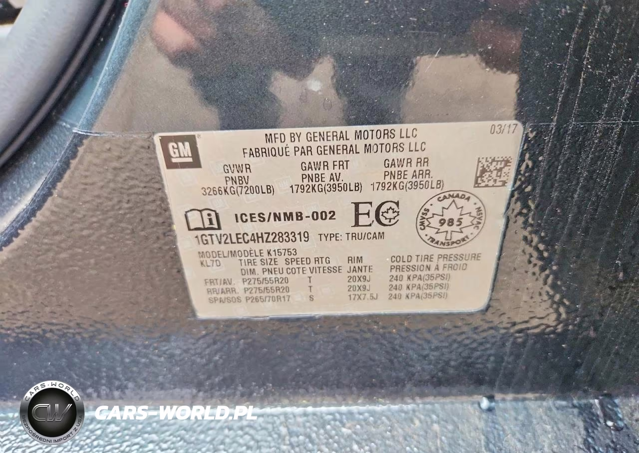 2017 GMC Sierra K1500 VIN:1GTV2LEC4HZ283319 - 12