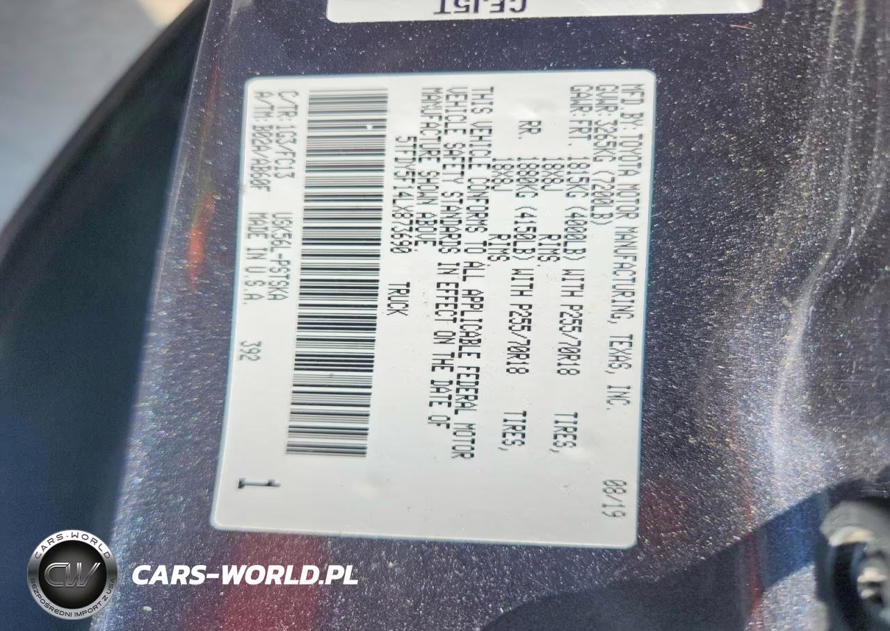 2020 Toyota Tundra Sr5 VIN:5TFDY5F14LX873690 - 12