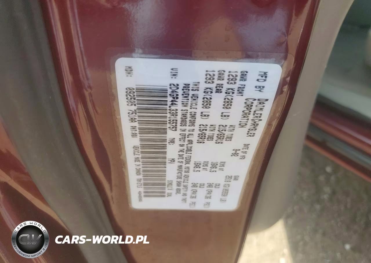 2003 Dodge Grand Caravan Sport VIN:2D4GP44L33R155757 - 13