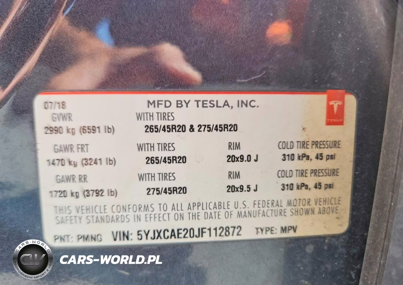 2018 Tesla Model X VIN:5YJXCAE20JF112872 - 13