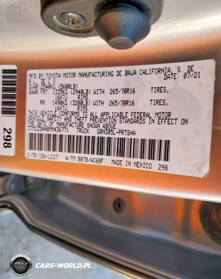 2021 Toyota Tacoma Trd Off-Road VIN:3TMCZ5AN8MM436771 - 13